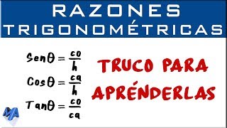 Trucos para memorizar las razones trigonométricas [upl. by Ewell]