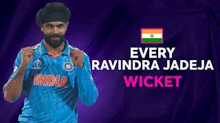 Every Ravindra Jadeja wicket at Cricket World Cup 2023 [upl. by Hobbs]