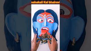 Mahakali Kal Bhairavi face making video 🙏 shorts kali mahakali viralvideo art [upl. by Adnahsam]