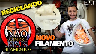 Faça sua Extrusora de Filamentos  Reciclando Fazendo Novo Filamento EP11 [upl. by Lacee359]