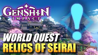 Genshin Impact  Relics Of Seirai  Puzzle Solution World Quest Guide [upl. by Levitus]