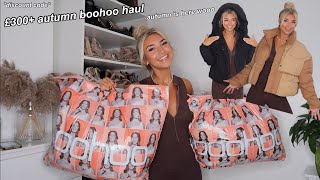 HUGE autumn boohoo try on haul eeee  ad [upl. by Sillyhp]