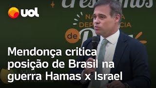 André Mendonça critica em culto a posição do Brasil em relação a Israel veja vídeo [upl. by Taite]