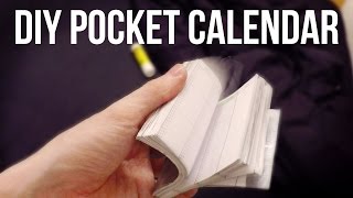 DIY Pocket Calendar [upl. by Wistrup]