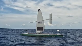 Military Unmanned SailDrone Fishing My Spot Must Destroy [upl. by Ahsemo]