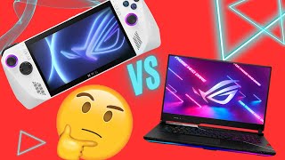 ASUS ROG ALLY VS LAPTOP GAMER [upl. by Noma]