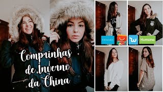 COMPRINHAS DA CHINA DE INVERNO  WISH ALIEXPRESS PRIMARK HUMANA [upl. by Illek861]