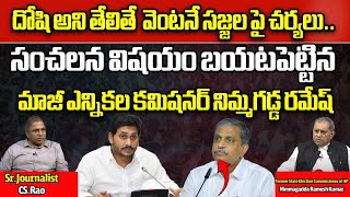 Former Election Commissioner Nimmagadda Ramesh Kumar About Sajjala Ramakrishna Reddy  Wild Wolf [upl. by Adnalor]