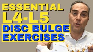 5 Best Exercises for L4 L5 Disc Bulge Relief  Proven Moves for Quick Results  Dr Walter Salubro [upl. by Notrem745]