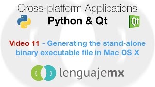 Crossplatform Applications with Python amp Qt 11  Compiling a standalone binary file [upl. by Kerrison]