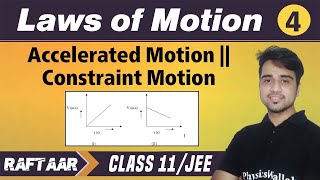 Laws of Motion 04  Accelerated Motion  Constraint Motion  Class 11JEE  RAFTAAR [upl. by Sirod]