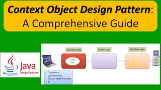 Context Object Design Pattern A Comprehensive Guide [upl. by Chlo]