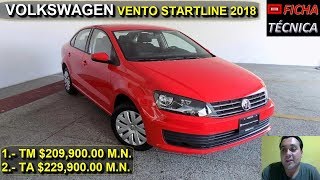 VENTO STARTLINE 2018  FICHA TECNICA [upl. by Enelrats]