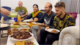 A ROYAL FAMILY DAWAT INVITATION AT TAYA ABBUS HOUSE AFTER PAKISTAN TRIP 🇵🇰🥘 [upl. by Kcirtapnaes]