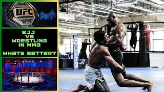 WRESTLING vs BJJ in MMA [upl. by Okeim177]