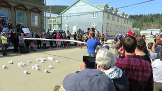 Day 095  Dawson City Outhouse Race Finish Line 2015 [upl. by Roch]