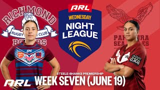 Richmond Roses v Papakura Sea Eagles  ARL Wednesday Night League  SteeleShanks Premiership [upl. by Gwyn]