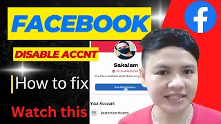 How To Fix And Remove RESTRICTED FACEBOOK ACCOUNT Facebook Restrictions [upl. by Annaynek]