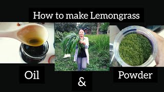 Lemongrass Citronella importance  DIY lemongrass [upl. by Marillin]