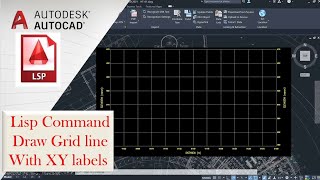 Lisp to Draw Grid lines with Easting and northing labels in AutoCAD [upl. by December745]