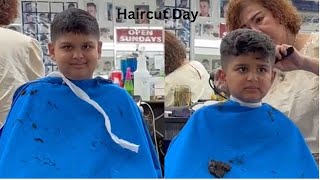 My Kids Getting Haircut  Awesome Asim Family Vlogs [upl. by Arret]