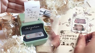 vintage mini pocket printer • wireless  inkless  bluetooth unboxing amp review [upl. by Anedal]