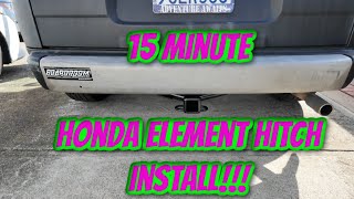 EASIEST Honda Element Hitch Installation 15 Minutes [upl. by Mccall]