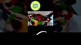 Fruit cake 🍓🍒 youtubeshorts food [upl. by Dareen279]