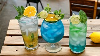 😱how to make 3 different mocktail recipes [upl. by Ondine688]