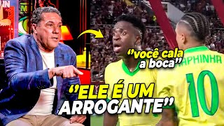 VANDERLEI LUXEMBURGO DETONOU VINICIUS JUINIOR APÓS PÊNALTI PERDIDO CONTRA A VENEZUELA [upl. by Irakab907]