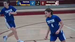 Triton at Winamac  8th Grade Girls HNAC Basketball Tournament Semifinal 🏀 352022 [upl. by Akcemat769]