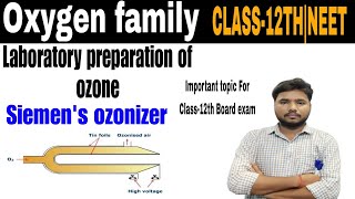 Chemistry siemens ozonizer Laboratory preparation of ozone Ozone Class12th CBSE [upl. by Forras]