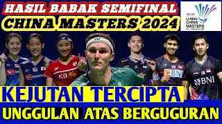 Unggulan Bertumbangan ‼️ Hasil Semua Sektor Semifinal Badminton CHINA MASTERS 2024 Hari Ini [upl. by Anaela100]