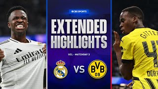 Real Madrid vs Borussia Dortmund Extended Highlights  UCL League Phase MD 3  CBS Sports Golazo [upl. by Annabelle]