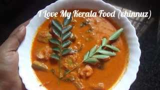 ChemmenKonjuManga PachacurryWITHOUT OIL ShrimpRaw Mango Curry chinnuz I Love My Kerala Food [upl. by Kelwin]