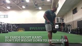 Loaded Carry Session  Conditioning for athletes with lower body injury [upl. by Lladnew154]