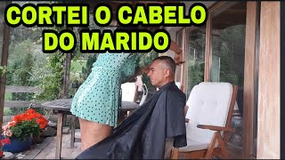 CORTEI O CABELO DO MEU MARIDO ITALIANO  SERÁ QUE DEU CERTO 🤣 [upl. by Quinta]