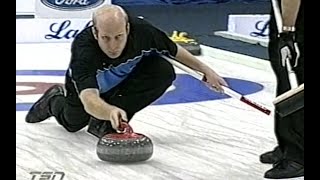 2001 Canadian Olympic Curling Trials Mens Championship Final  Burtnyk vs Martin [upl. by Nivrem]