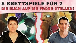 5 Top Brettspiele die Deine Beziehung auf die Probe stellen  Spiele für 2 Personen Valentinstag [upl. by Ahter]