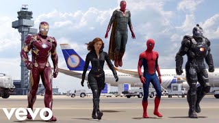 PETRUNKO REMIX by FanEOne  Team Iron Man vs Team Cap Airport Battle Scene [upl. by Won472]