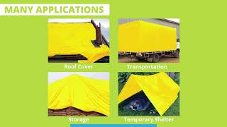 Mipatex Tarpaulin Sheet Waterproof with Eyelets  Multipurpose Plastic Cover for Rain and Home Roof [upl. by Dnaltiac]