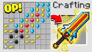 HOW TO CRAFT A 1000000 SWORD OVERPOWERED Minecraft 113 Crafting Recipe [upl. by Wendel]