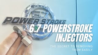 Ford 67 Powerstroke Injector Removal [upl. by Lleinad743]