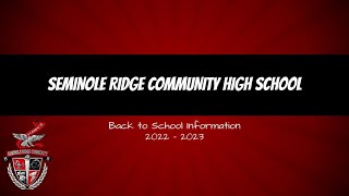 Seminole Ridge High School Back to School 2022 [upl. by Adaliah910]