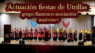 Actuación fiestas de Utrillas  grupo flamenco asociación muévete [upl. by Alaj]