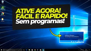 Como ATIVAR WINDOWS 10 e 11 PERMANENTE Fácil RÁPIDO e SEM PROGRAMAS em 2024 [upl. by Burke]