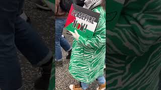 People of Leeds staging a silent march to demand an end to the Israeli genocidal war in Gaza [upl. by Leandra15]