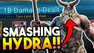 1 BILLION DAMAGE with TURVOLD Hydra Brutal  Raid Shadow Legends [upl. by Ahsenak966]