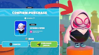 Buying the Spider Gwen outfit in Fall Guys [upl. by Rhett595]