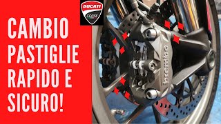 Come cambiare le pastiglie freno a Ducati Multistrada e Hypermotard [upl. by Mandy832]